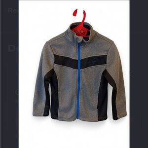Spyder kids Jacket Grey and black with Blue Highlights